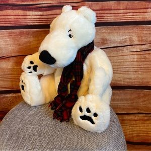 Danu White Winter Bear Plush Stuffed Animal
